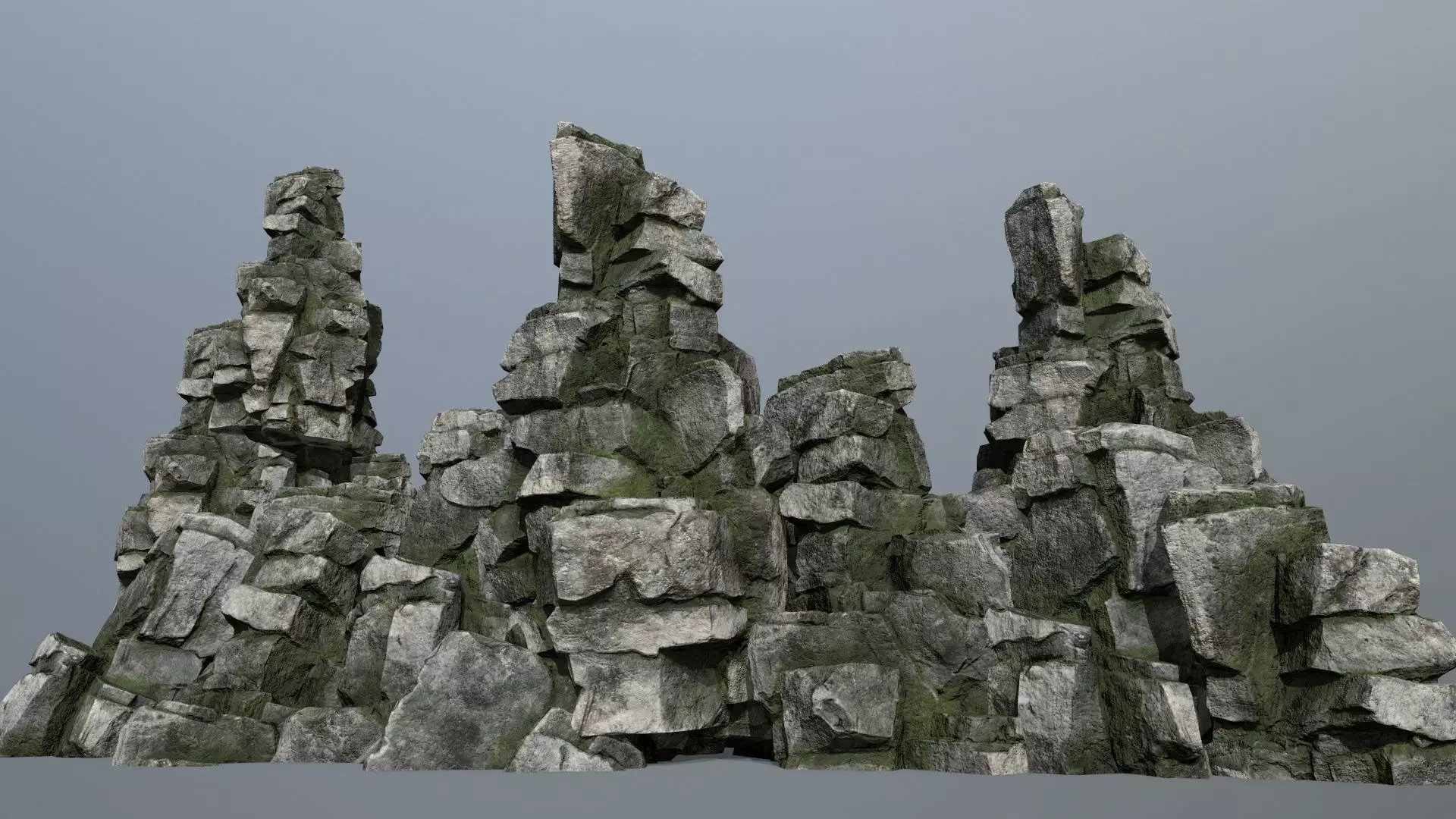 rocks Low-poly 3D model_0