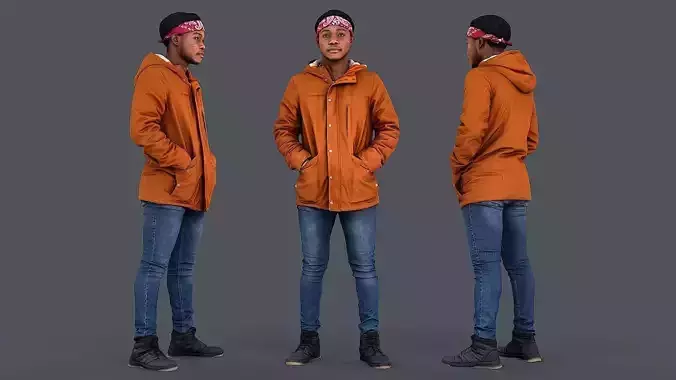 Buddy in Orange Jacket