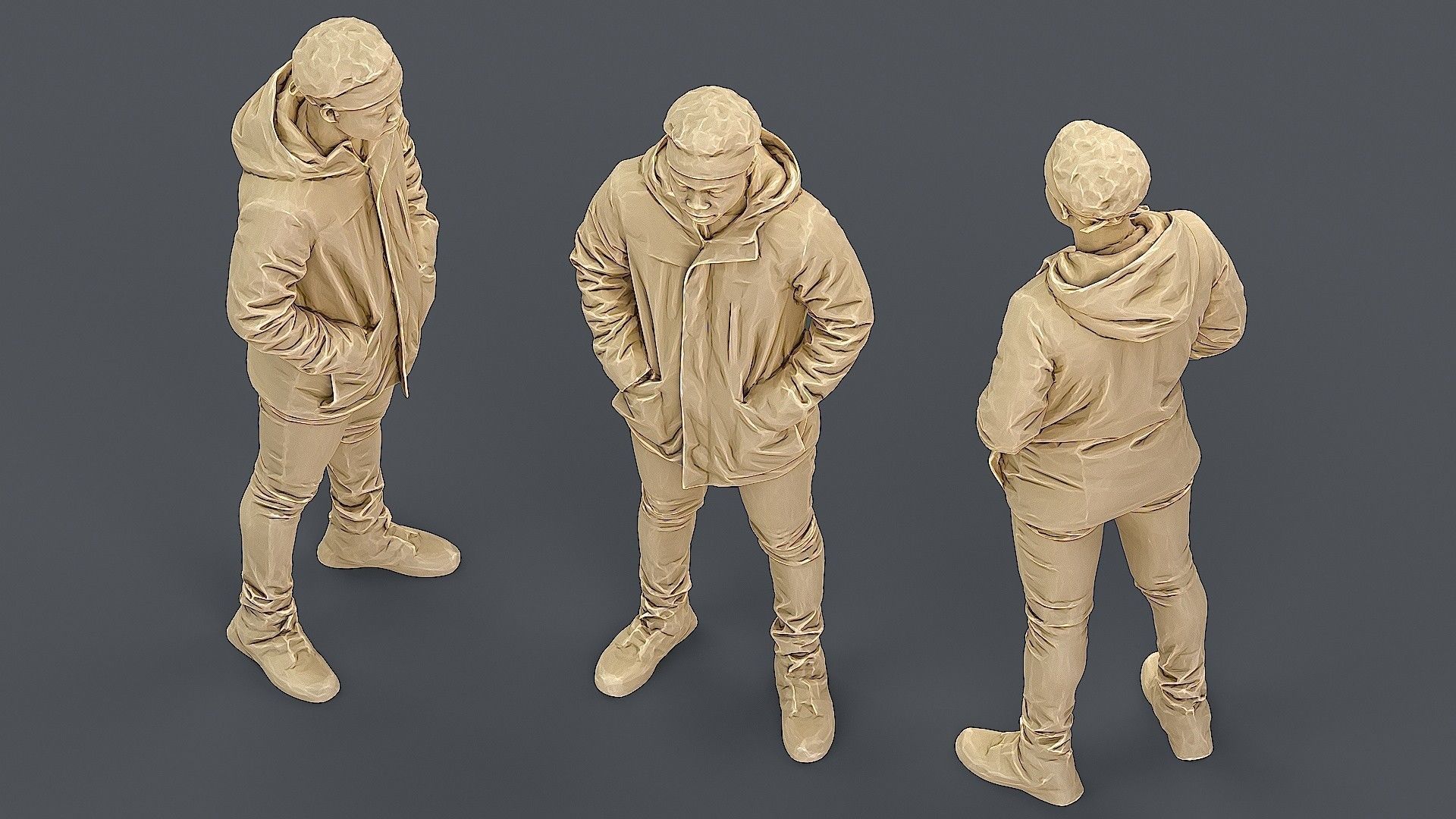 Buddy in Orange Jacket 3D model_6