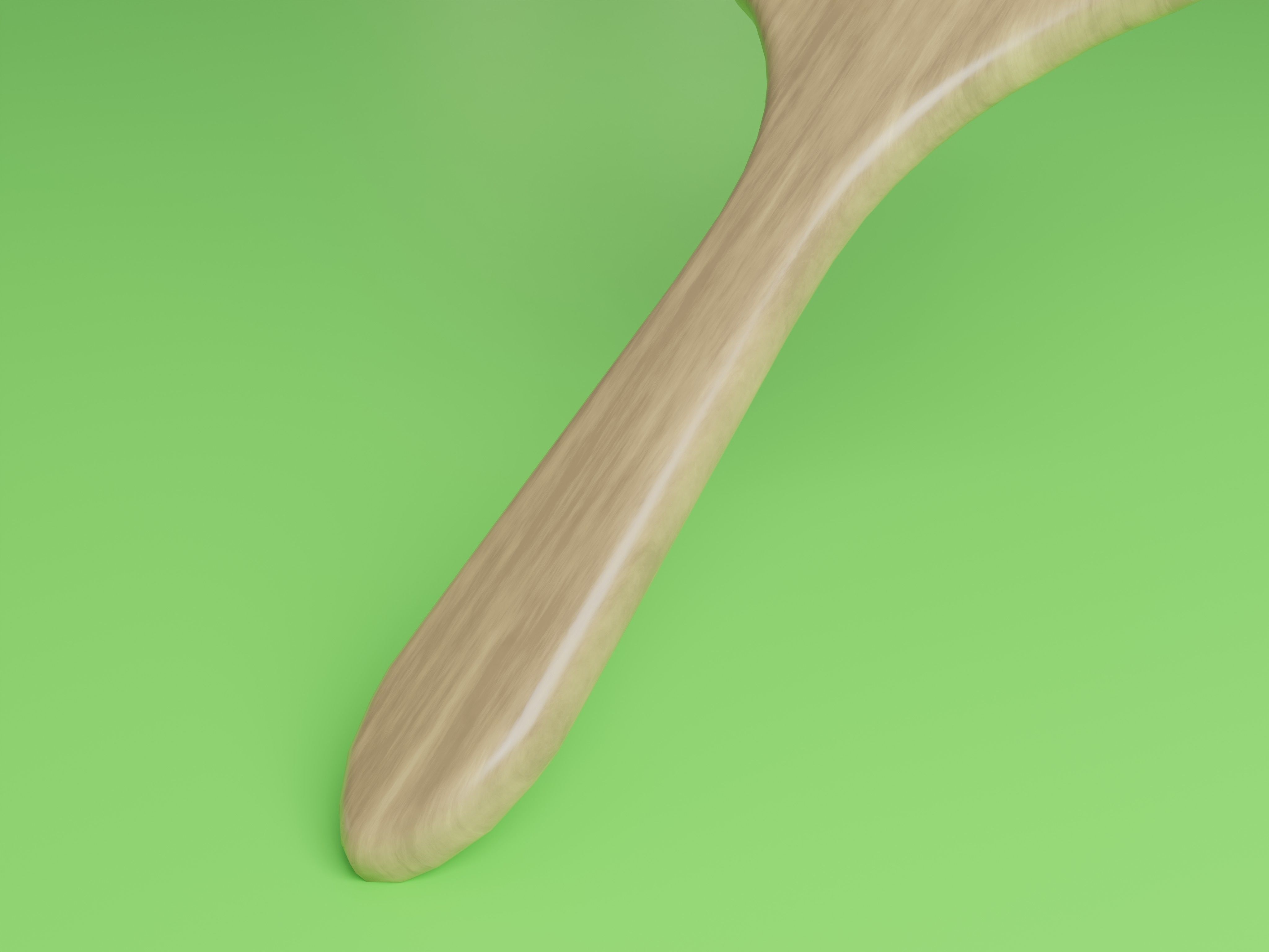 Hairbrush Low-poly 3D model_3