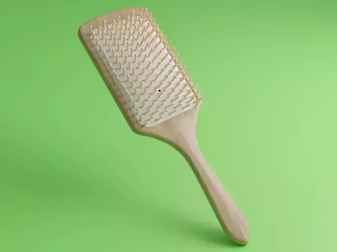 Hairbrush Low-poly 3D model