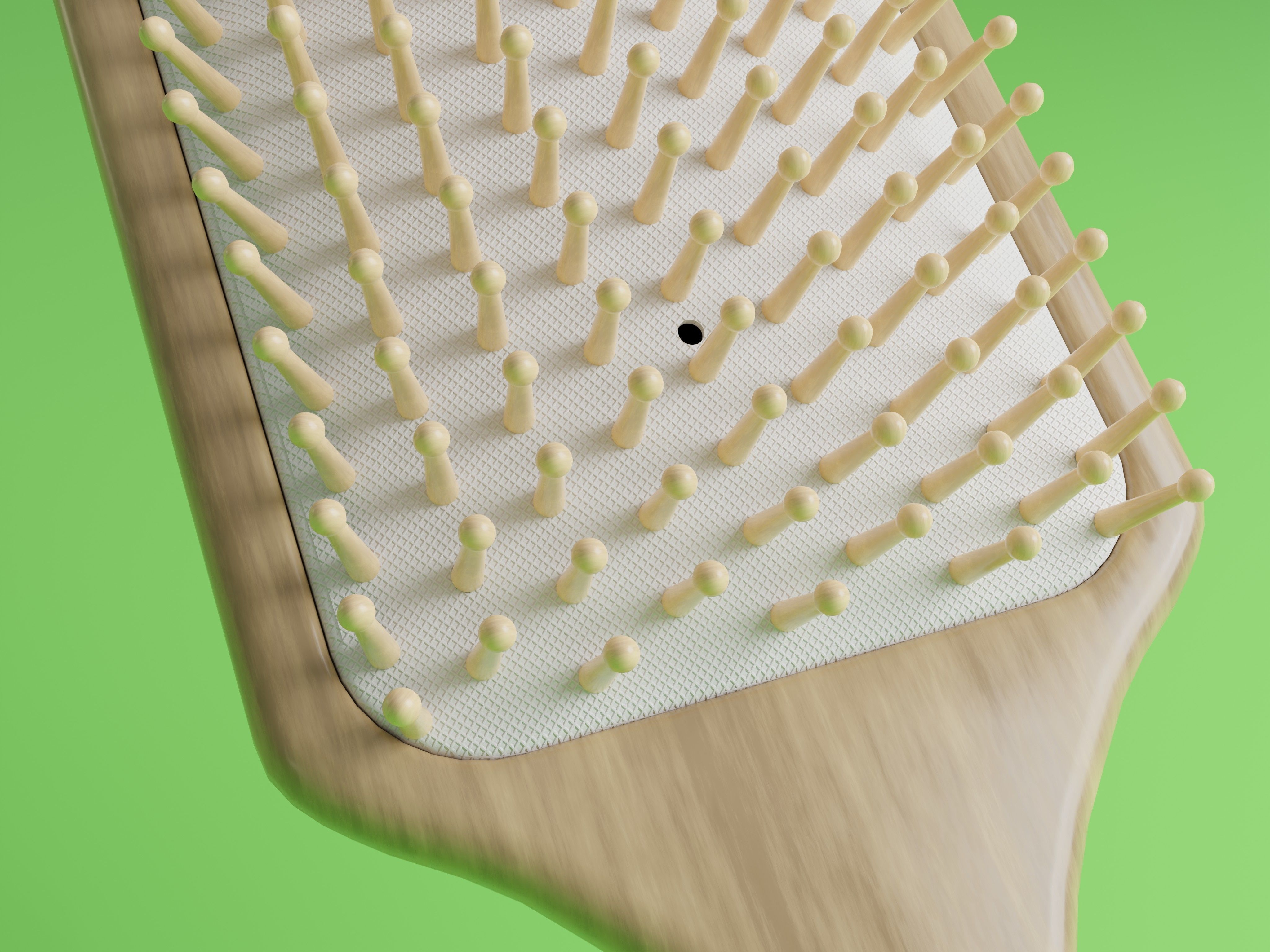 Hairbrush Low-poly 3D model_2