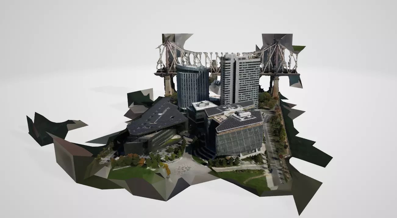 4K - Photogrammetry Partial - Roosevelt Island - New York City 3D model_0