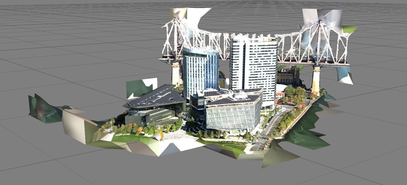 4K - Photogrammetry Partial - Roosevelt Island - New York City 3D model_2