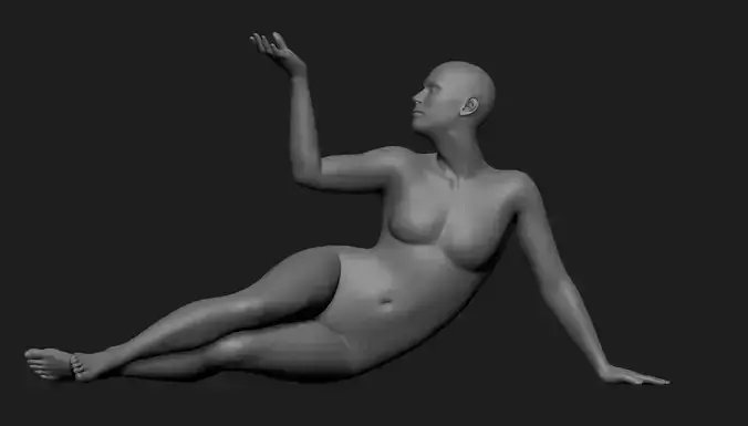 Female Base Mesh posed