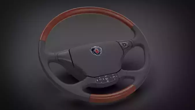 Scania Truck- Bus Steering Wheel 3D model