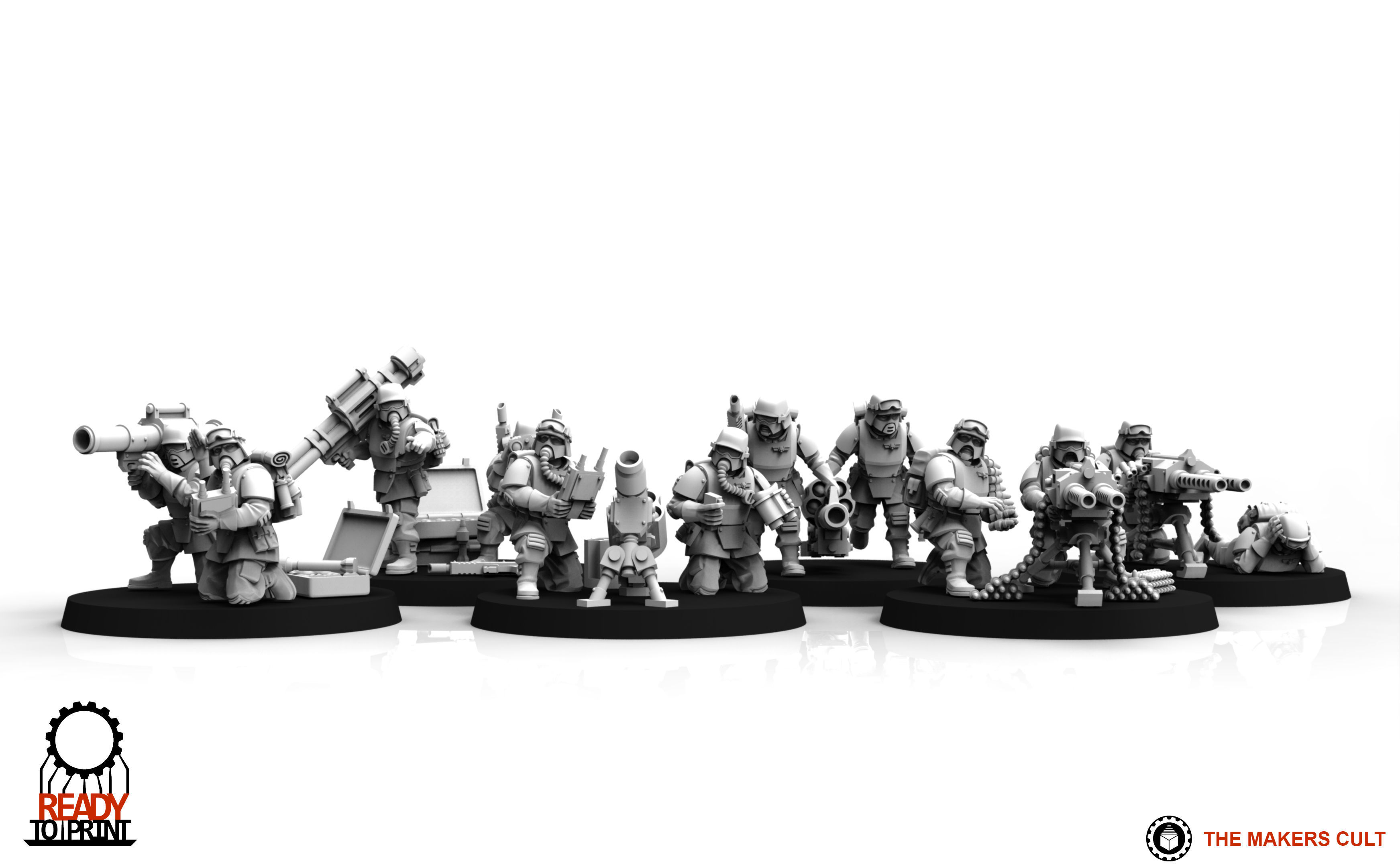 Universal Guard - Heavy Weapons Set 2 3D print model_6