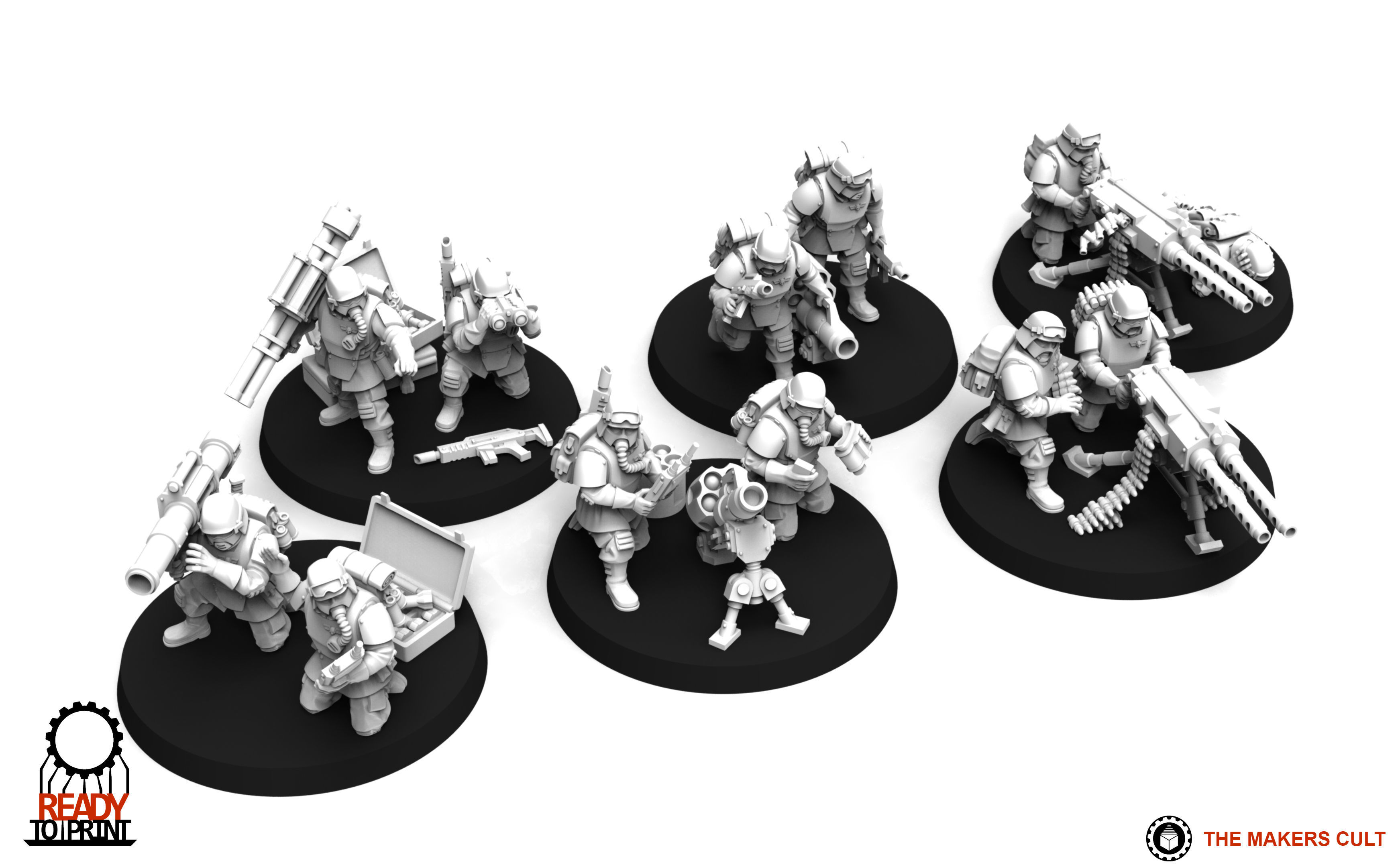 Universal Guard - Heavy Weapons Set 2 3D print model_8