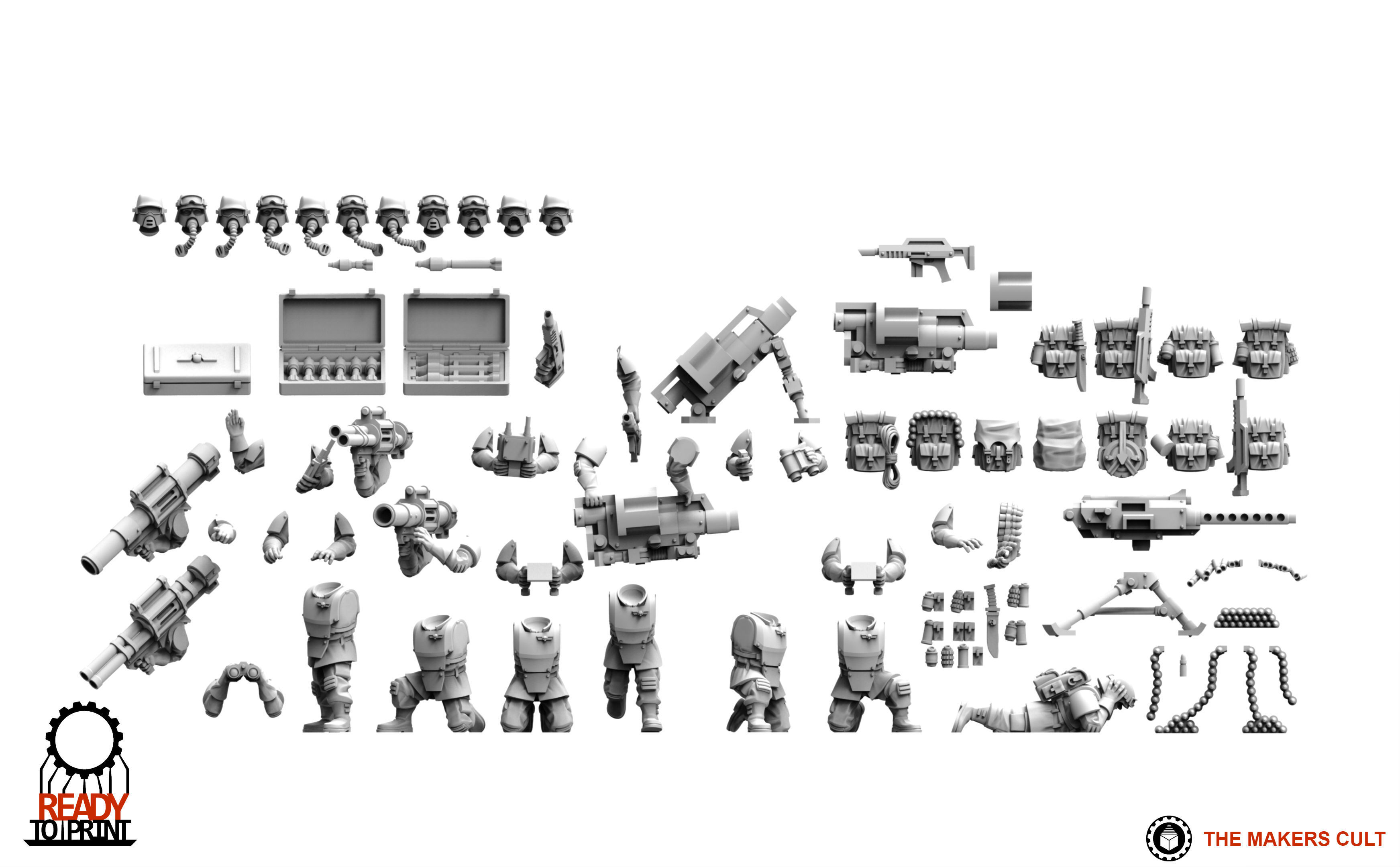 Universal Guard - Heavy Weapons Set 2 3D print model_3