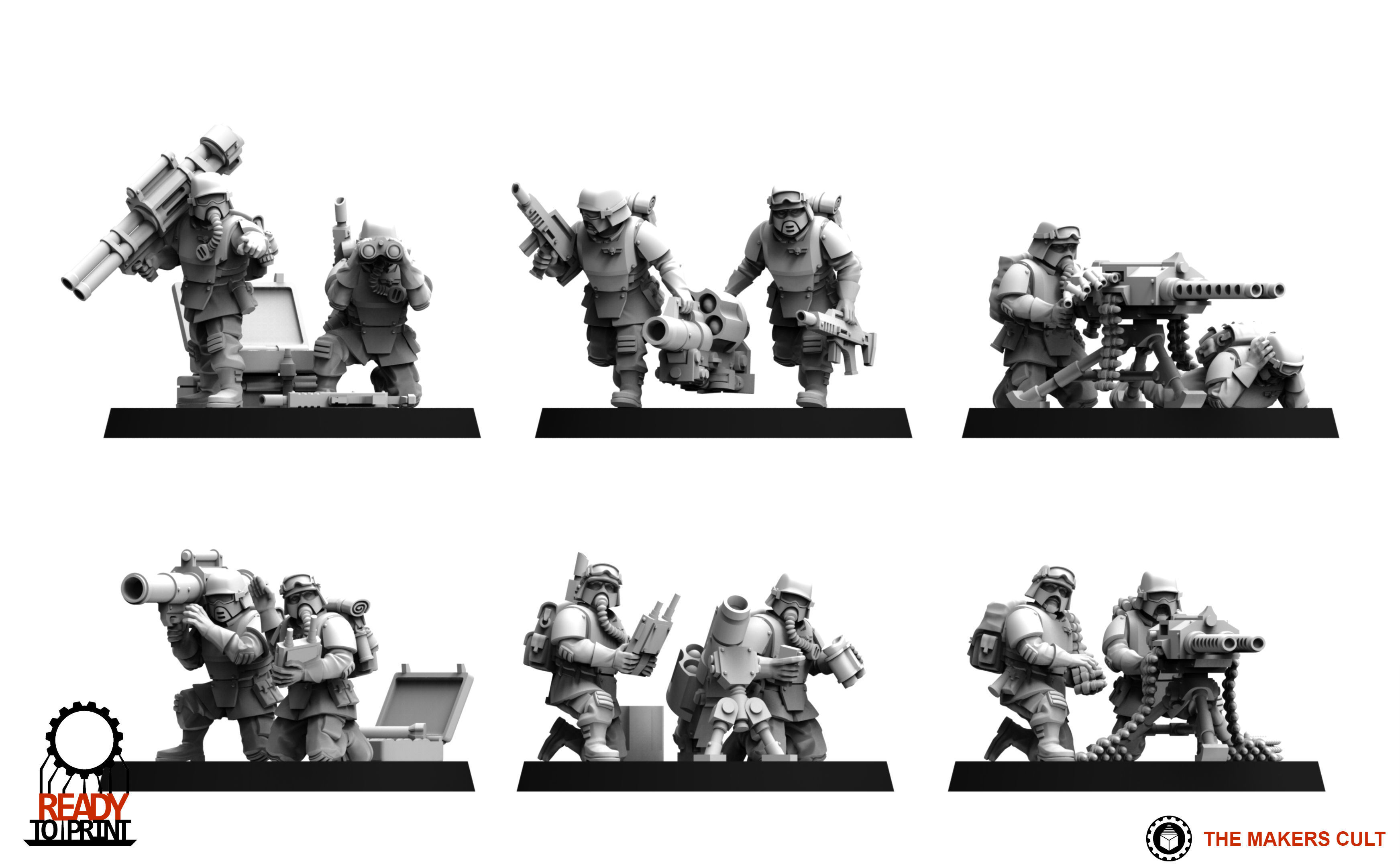 Universal Guard - Heavy Weapons Set 2 3D print model_5