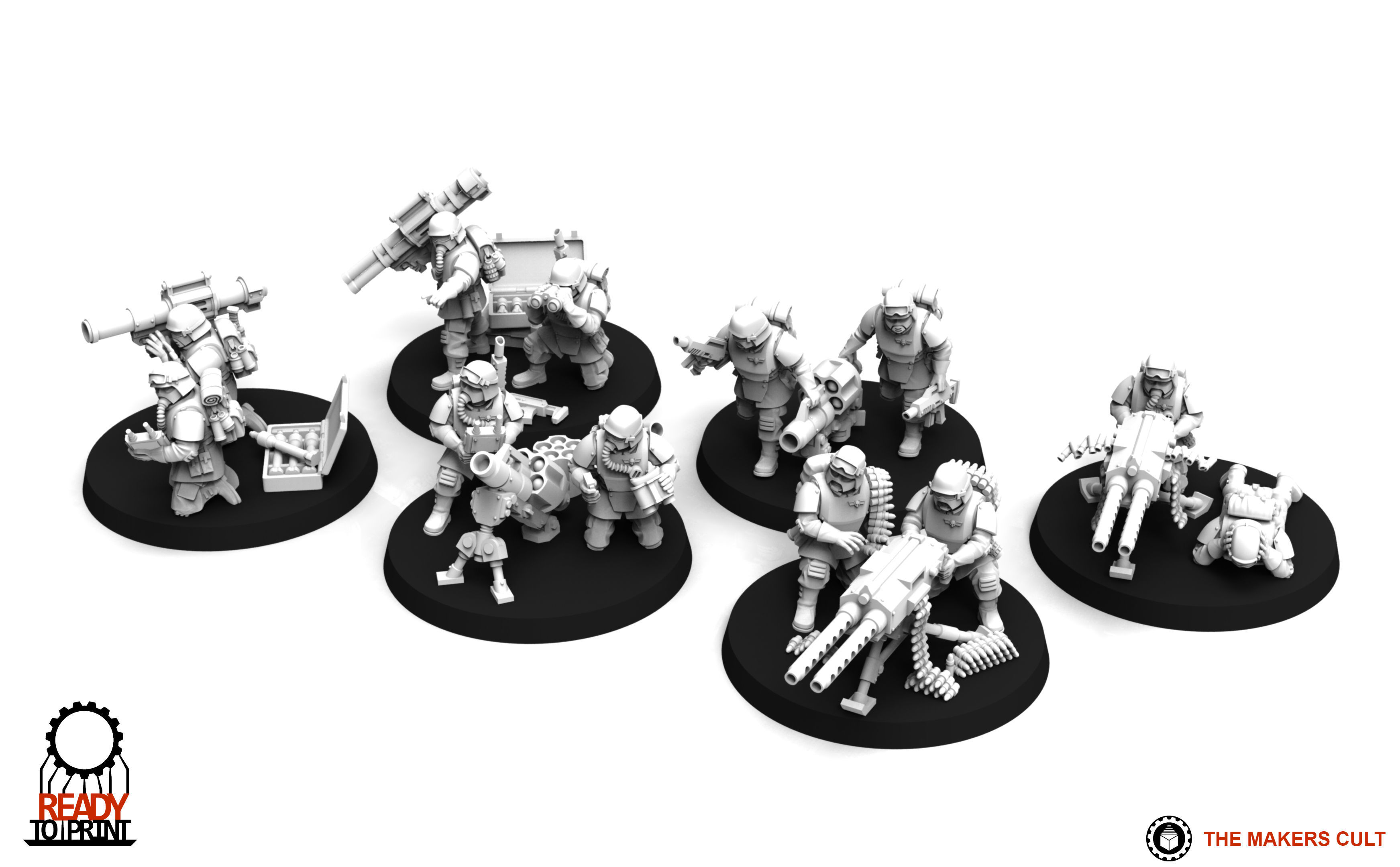 Universal Guard - Heavy Weapons Set 2 3D print model_7