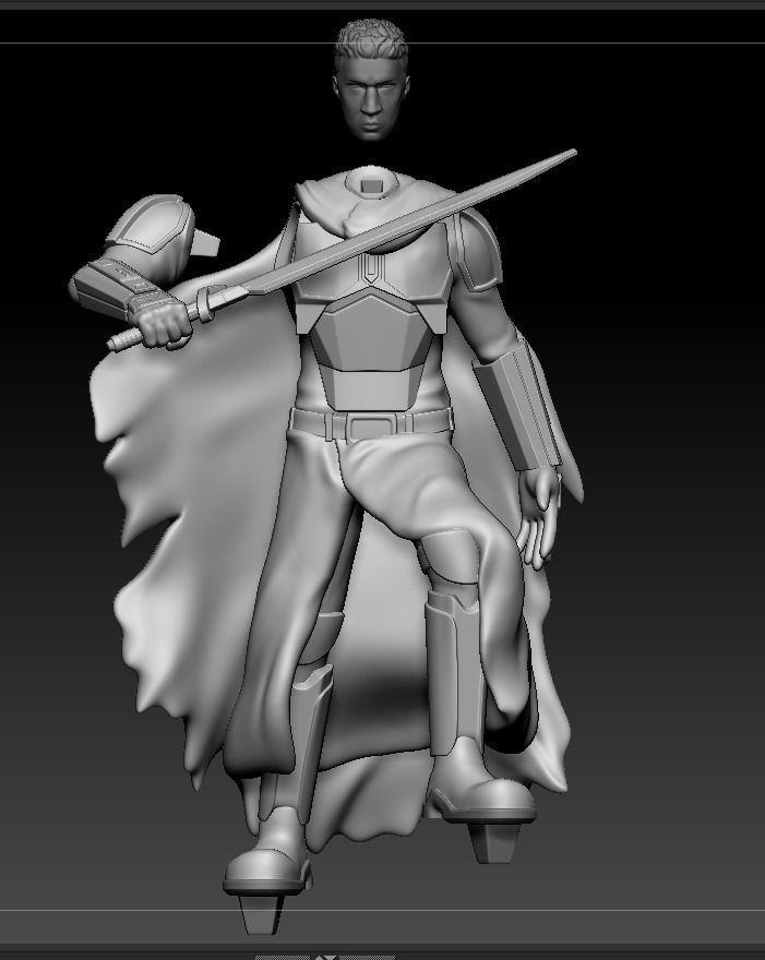 Tarre Vizsla The Mandalorian Jedi  3D print model_2