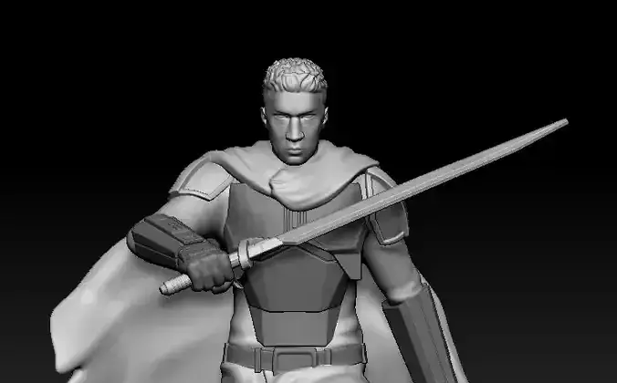 Tarre Vizsla The Mandalorian Jedi  3D print model
