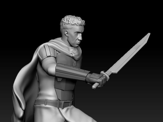 Tarre Vizsla The Mandalorian Jedi  3D print model_1