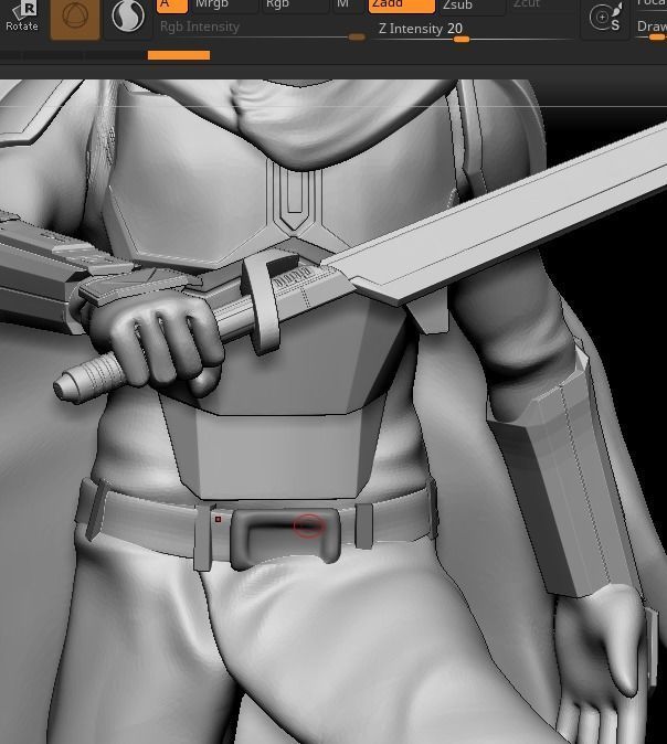 Tarre Vizsla The Mandalorian Jedi  3D print model_4