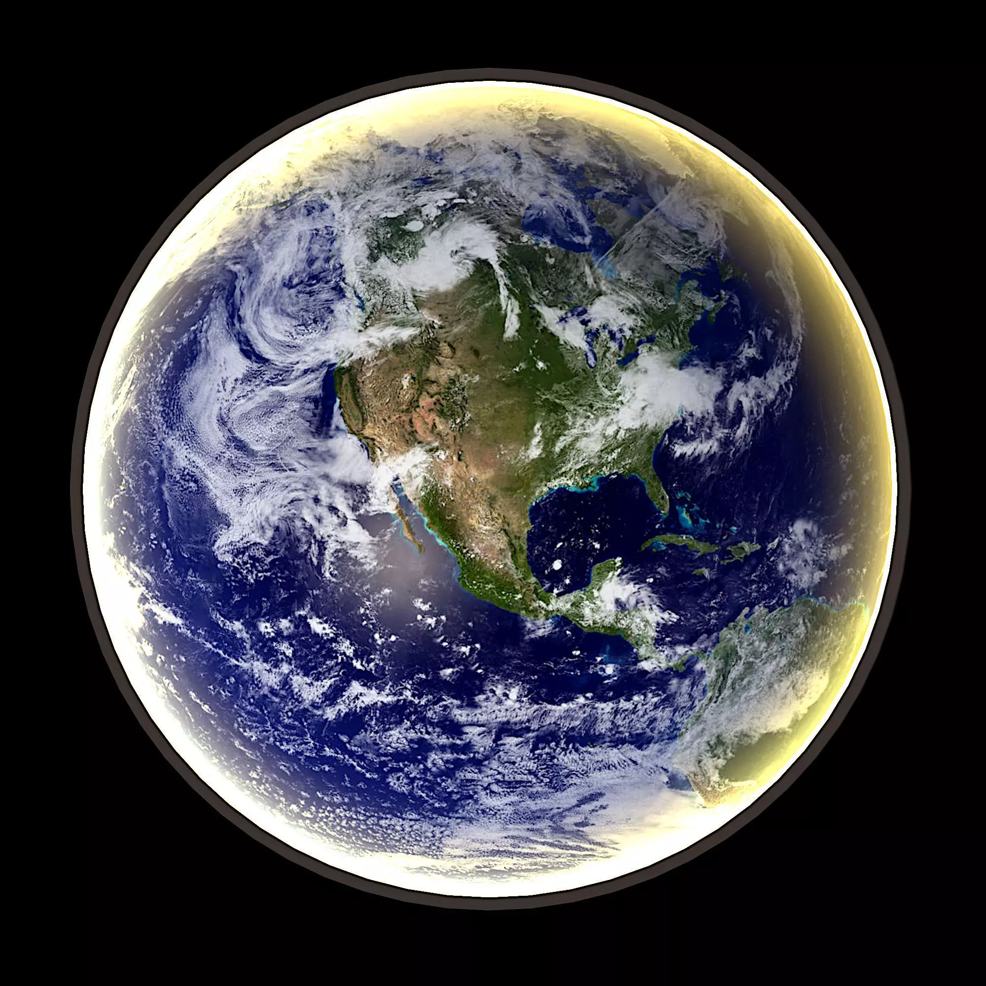 Planets wall light 3D model_0