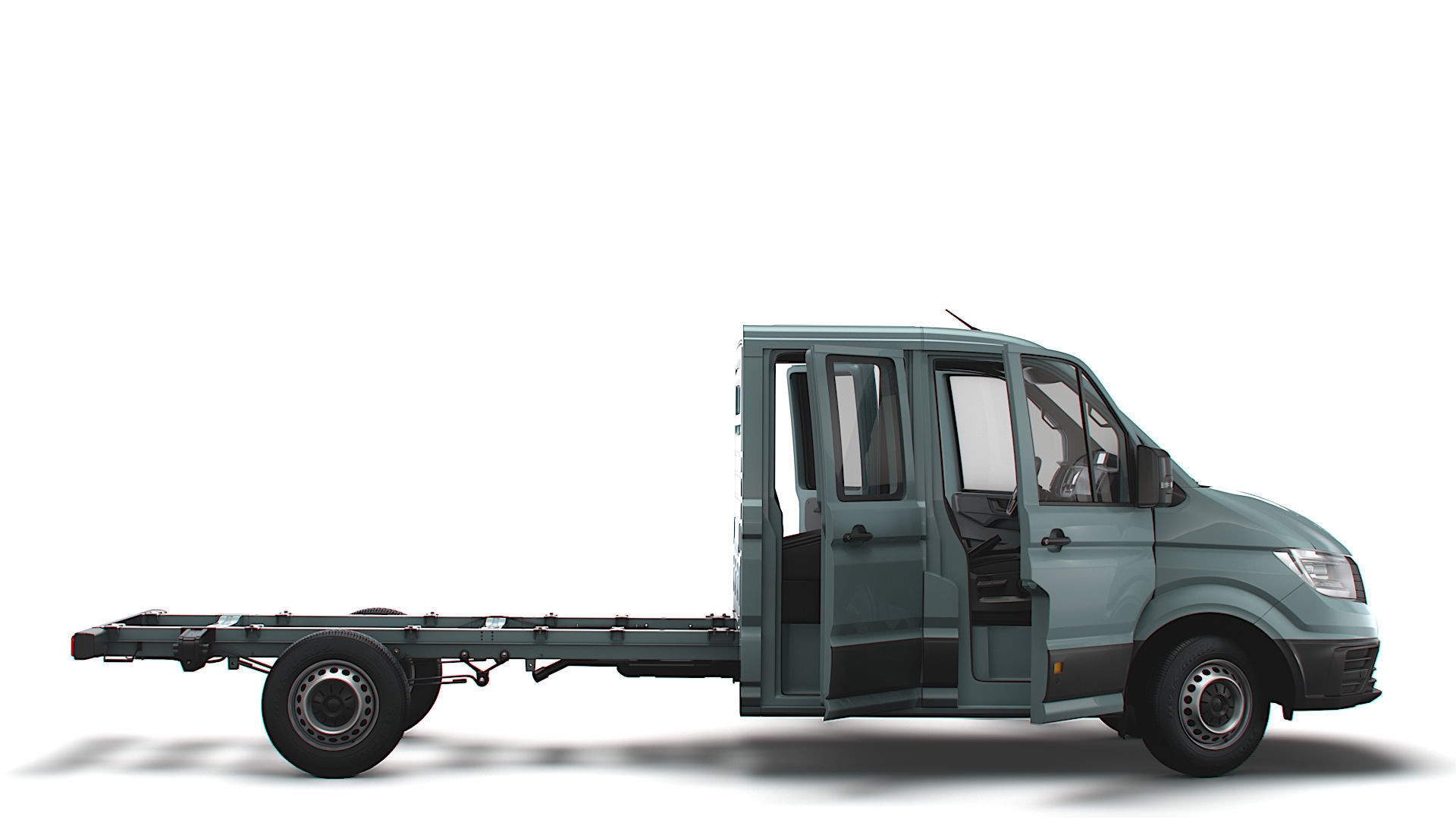 VW Crafter Chassis DoubleCab L2 HQInterior 2023 3D model_1