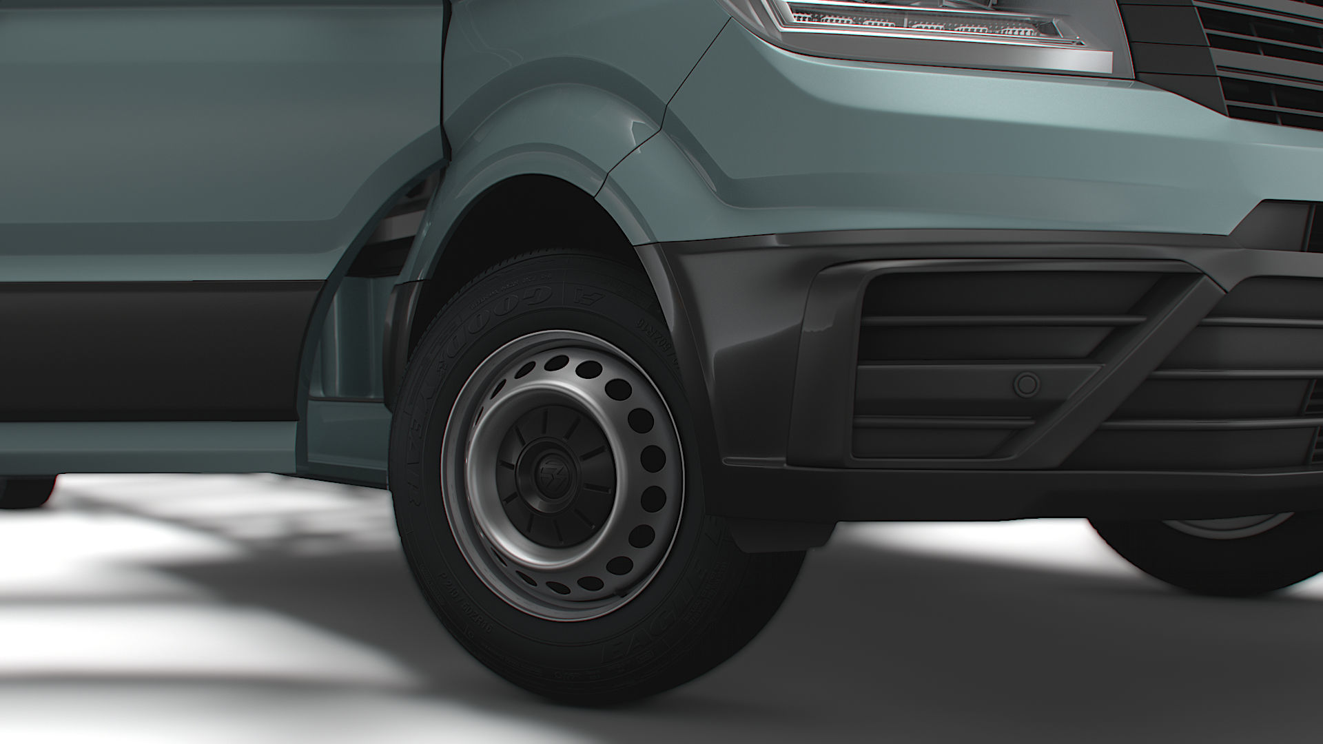 VW Crafter Chassis DoubleCab L2 HQInterior 2023 3D model_5