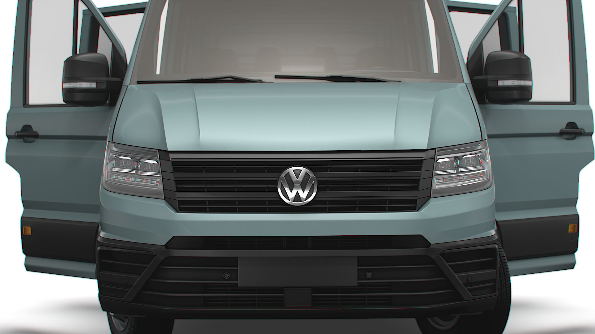 VW Crafter Chassis DoubleCab L2 HQInterior 2023 3D model_7