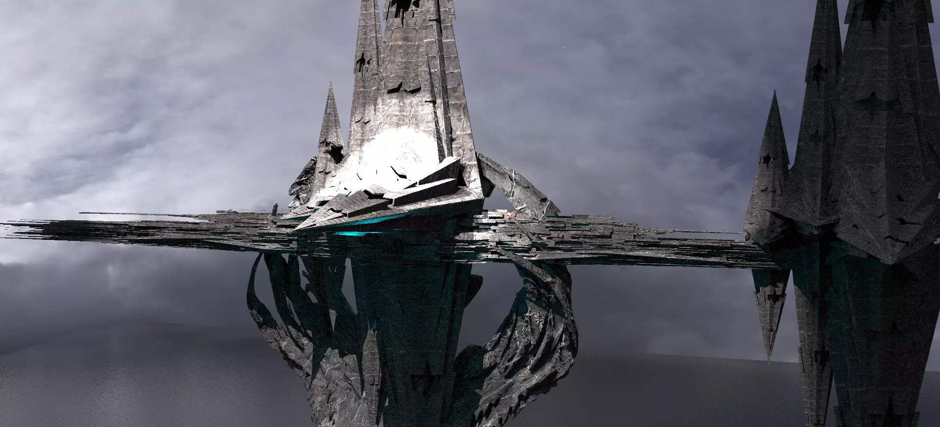 Dark Sun Towers kitbash 1 3D model_0