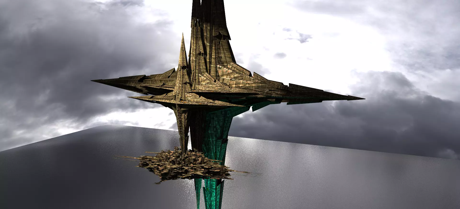 Sunlight Angelic Sci fi Star 1  Low-poly 3D model_0