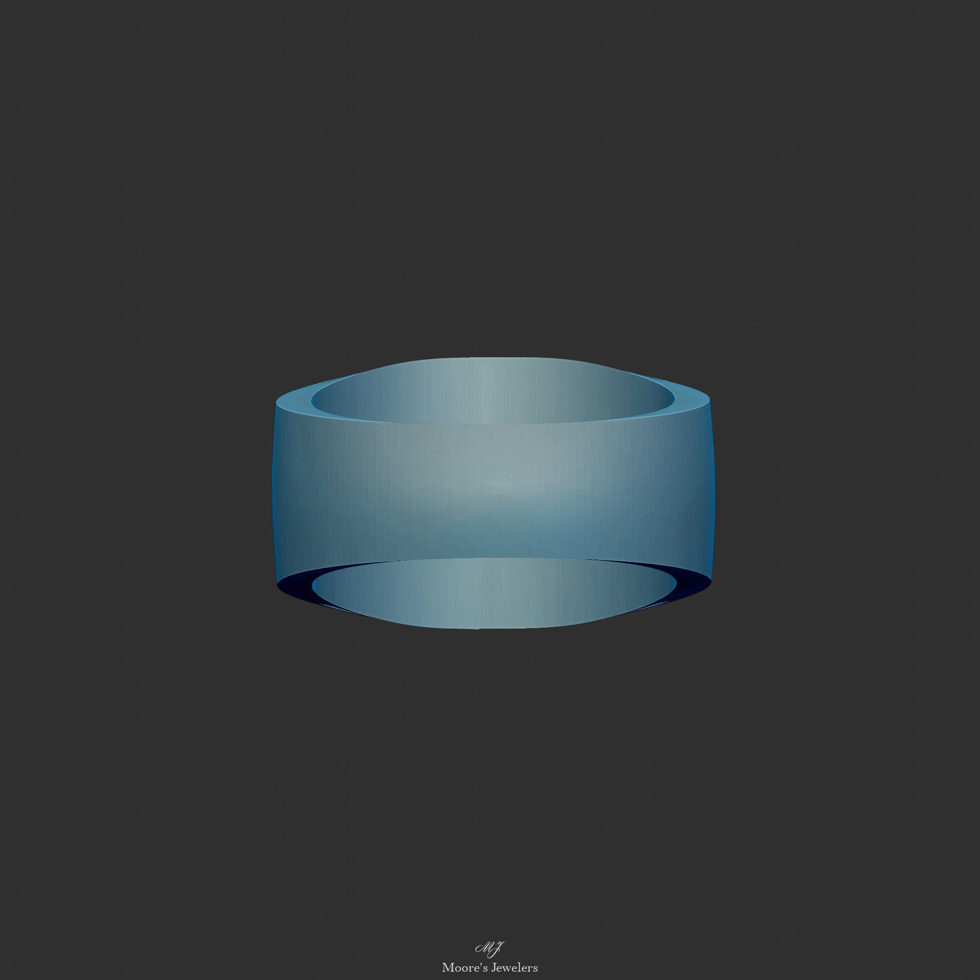 Textured Signet or Class Ring Shank 3d Model STL FIle Only 3D print model_6