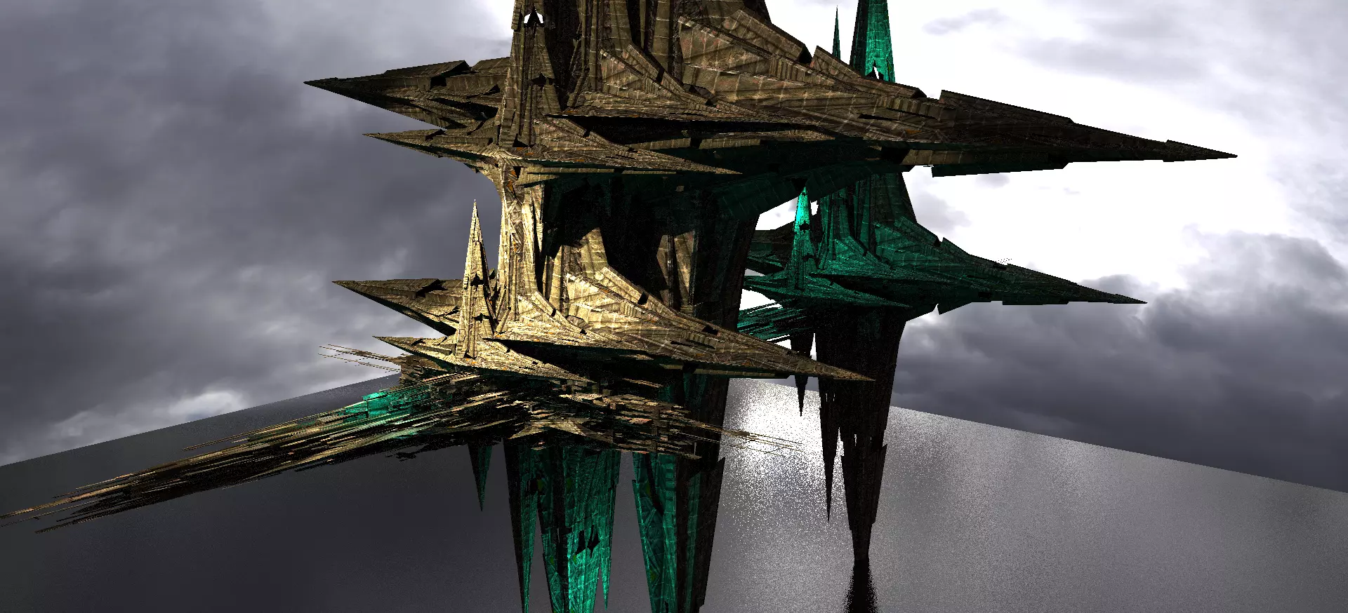 Sunlight Angelic Sci fi Star 3 3D model_0