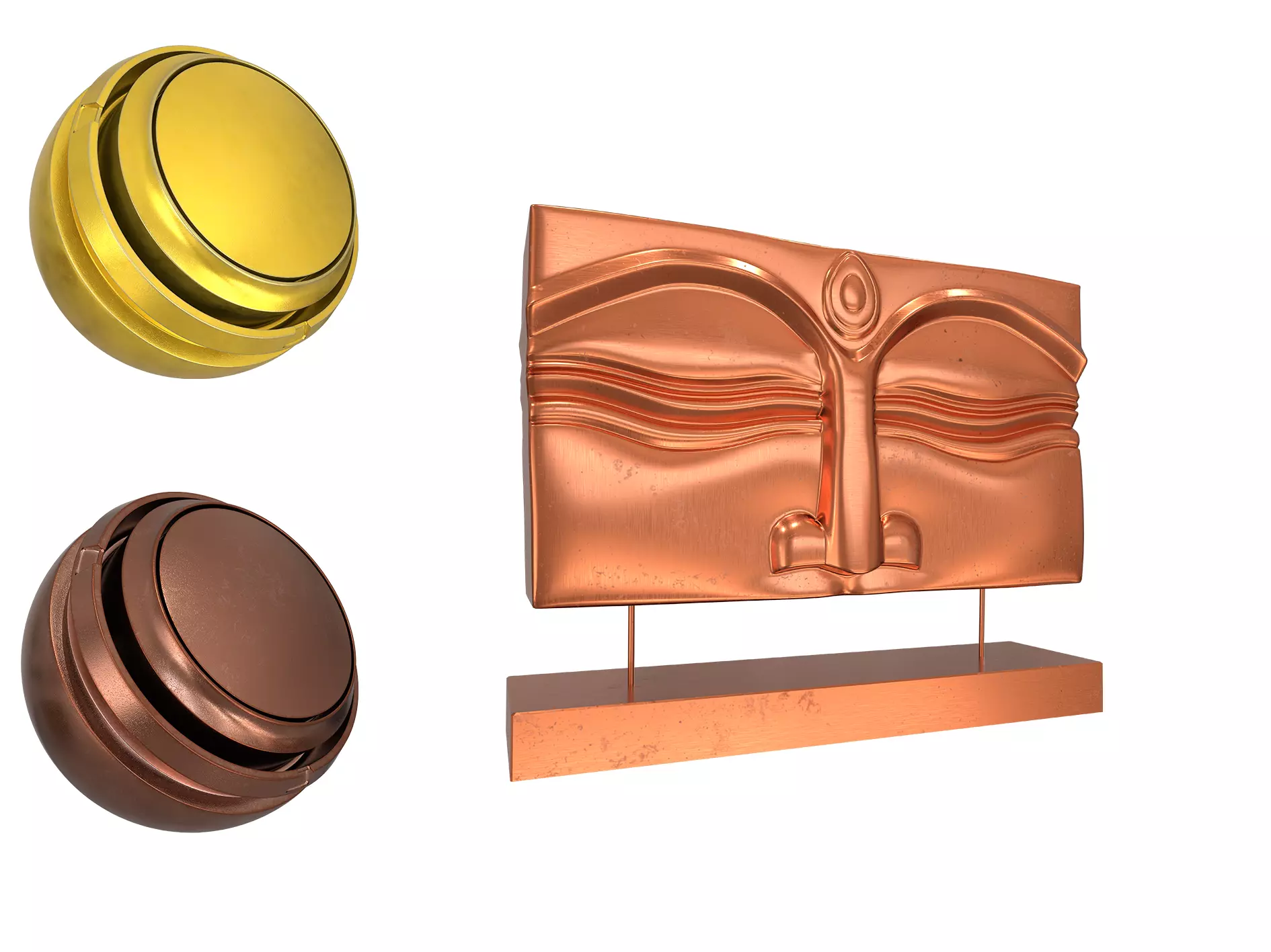 15 bronze gold silver smart material and pbr Texture_0