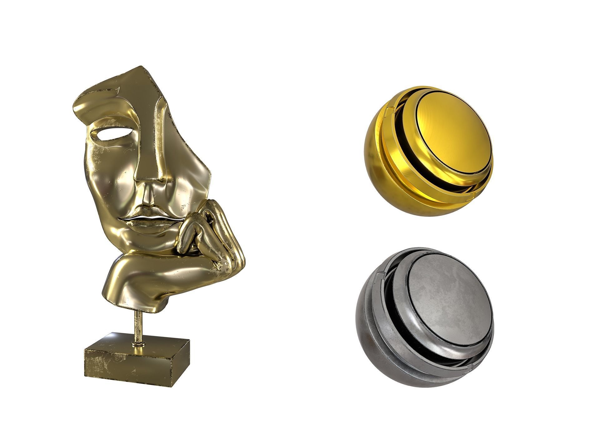 15 bronze gold silver smart material and pbr Texture_2