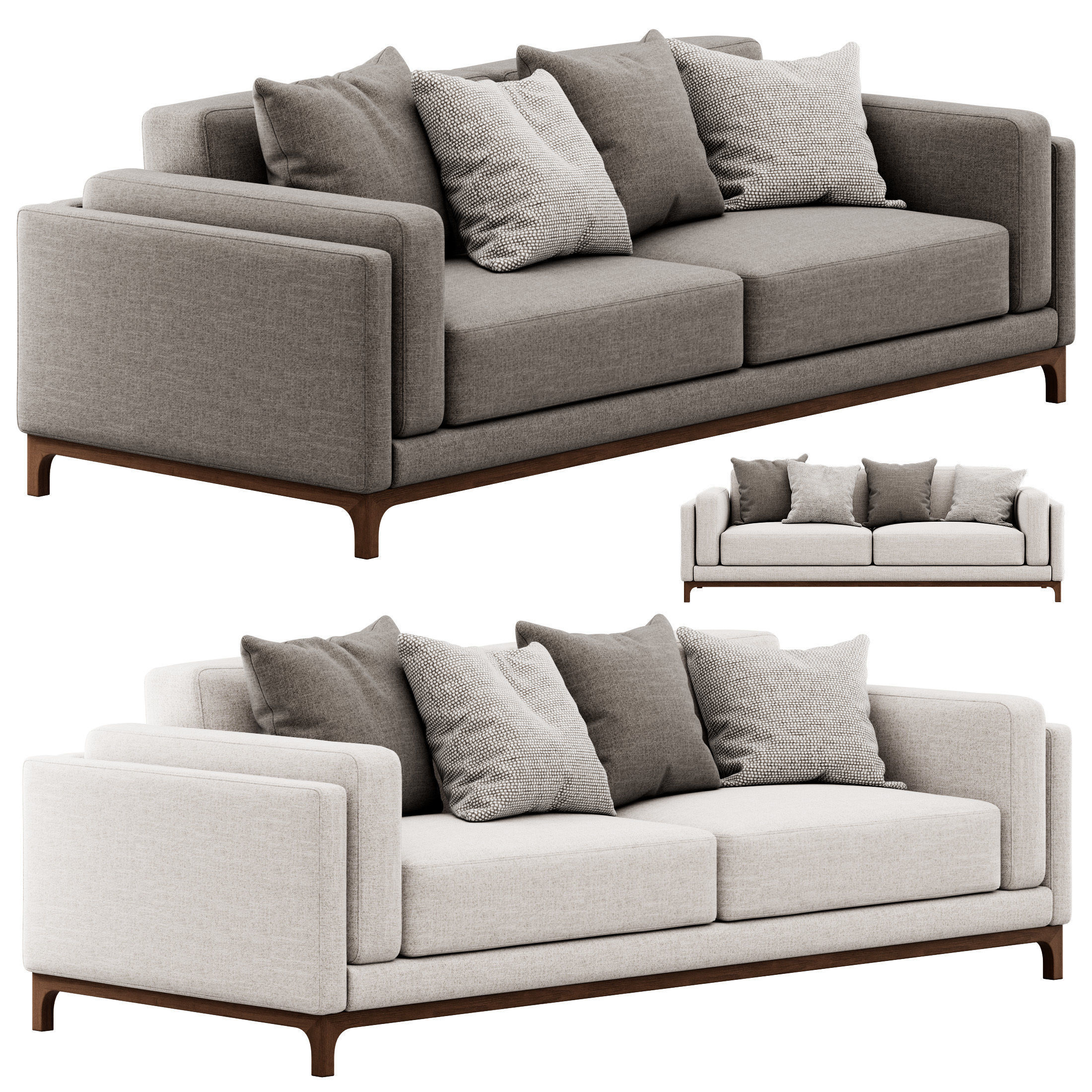 Sofa Time By CTS SALOTTI 3D model_1