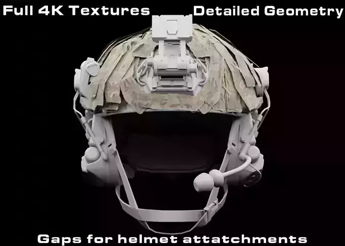 Opscore Maritime Helmet scrim Low-poly 3D model