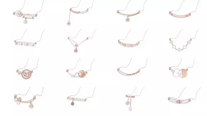 18 Delicate Necklace 3dm stl obj gltf glb 3mf renders detail 3D Model Collection 18 Delicate Necklace 3dm stl obj gltf glb 3mf renders detail 3D Model Collection