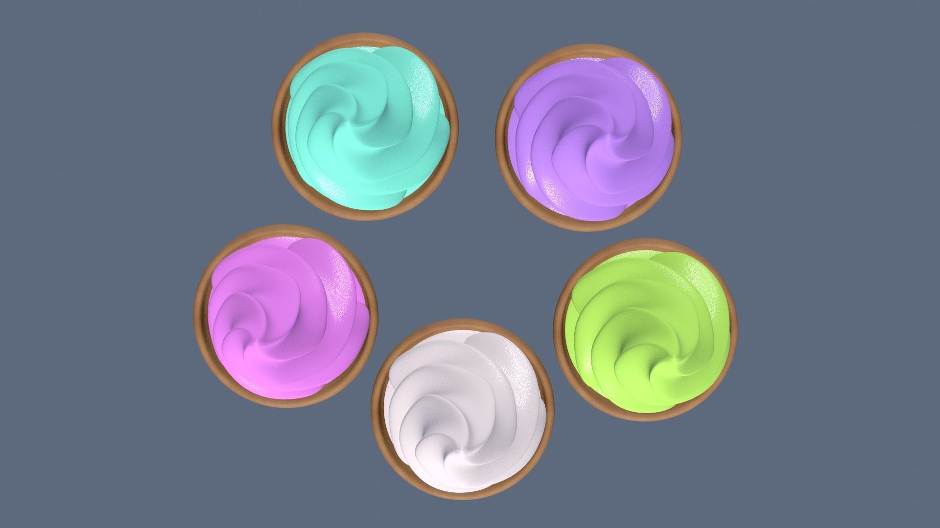 Collection of 5 Ice Cream 3D models 3D model_15