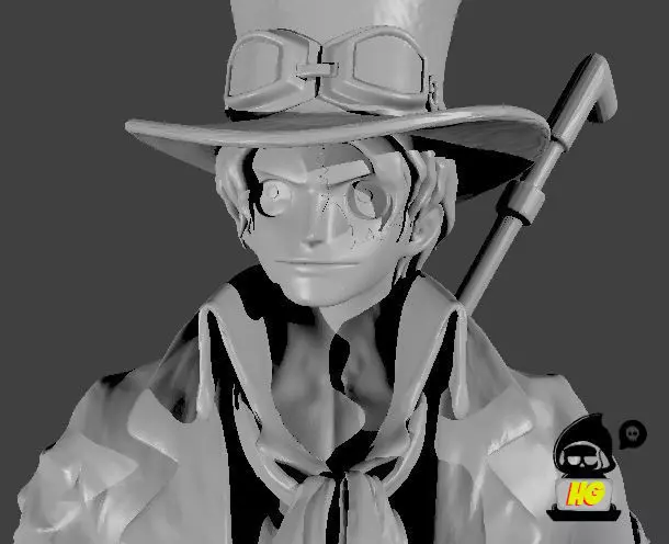 Sabo - One piece 3D print model 3D print model_0