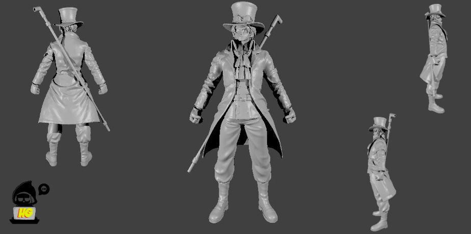 Sabo - One piece 3D print model 3D print model_1