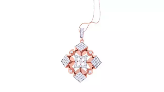 Women Pendant Earrings set 3dm stl obj gltf glb 3mf renders