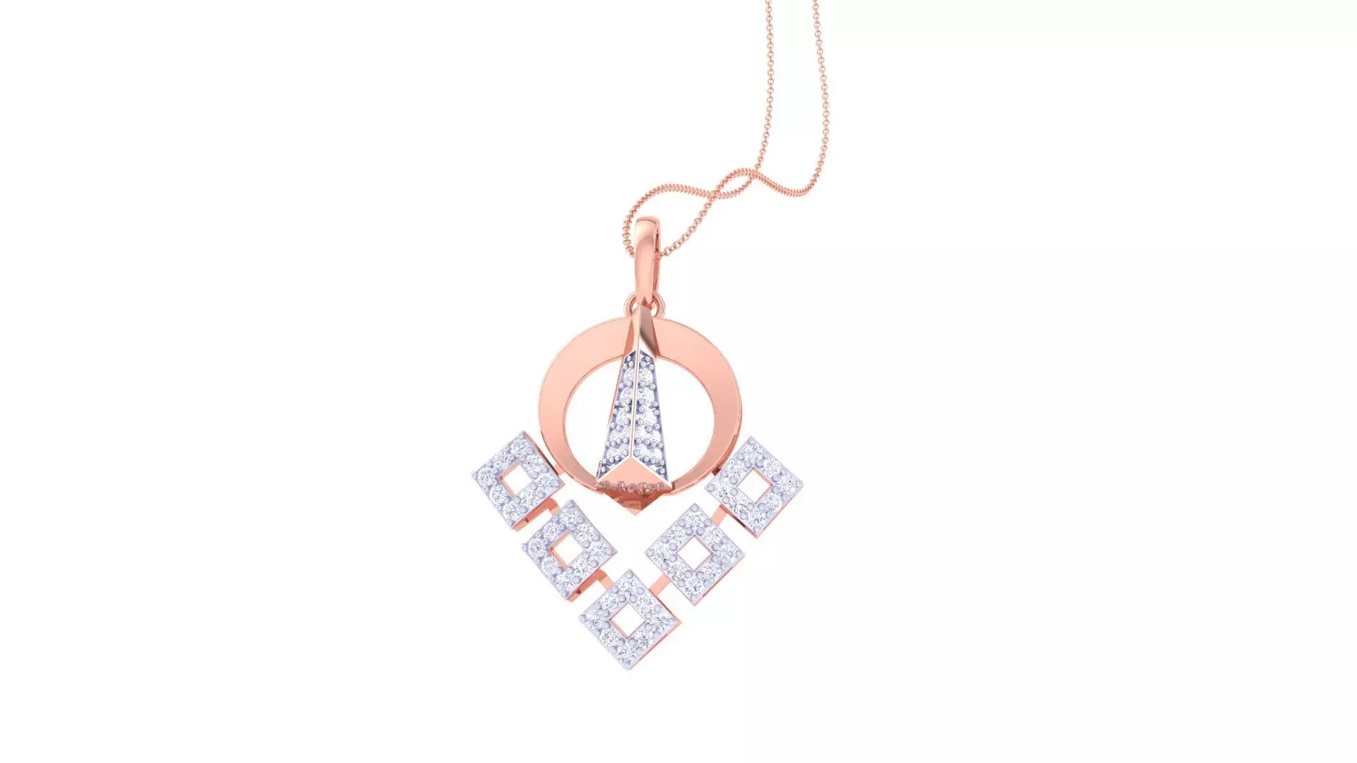 Women Pendant Earrings set 3dm stl obj gltf glb 3mf renders 3D print model_0