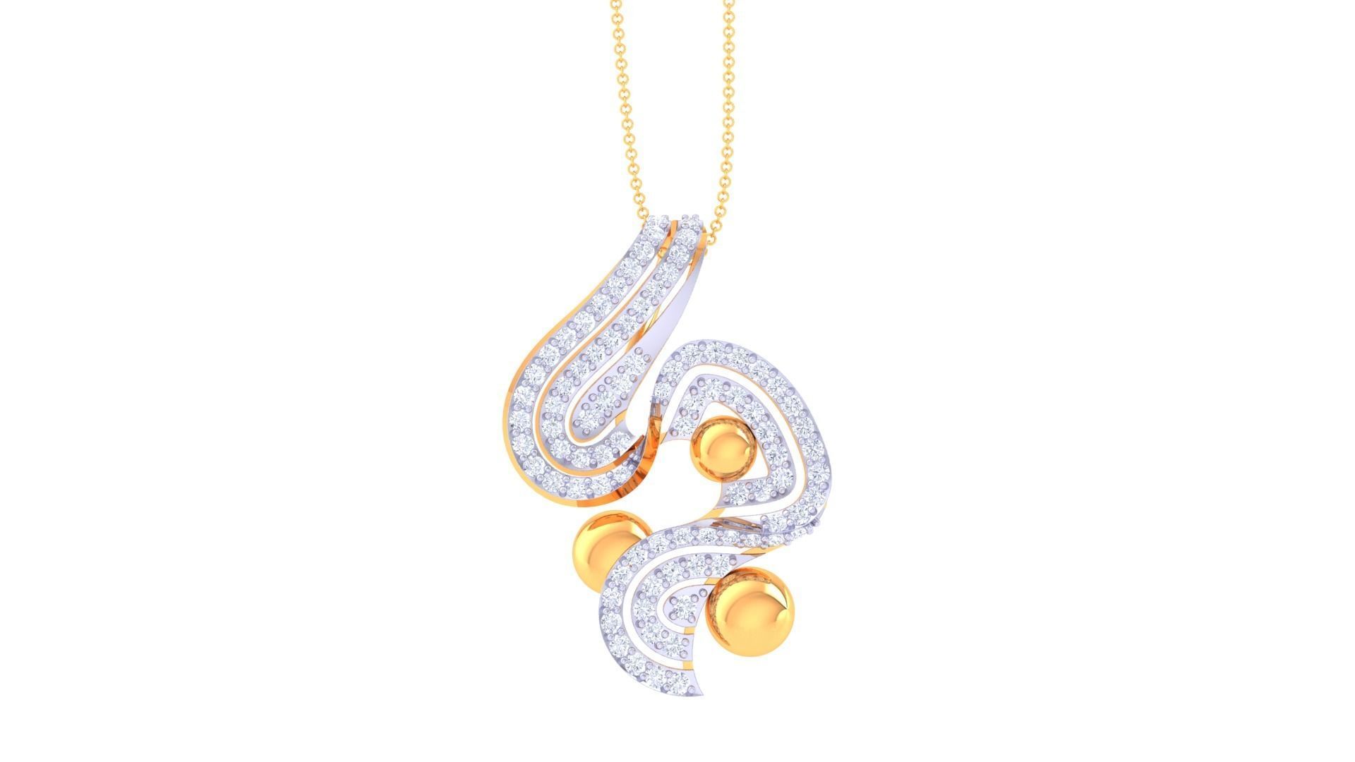 Women Pendant Earrings set 3dm stl obj gltf glb 3mf renders 3D print model_23