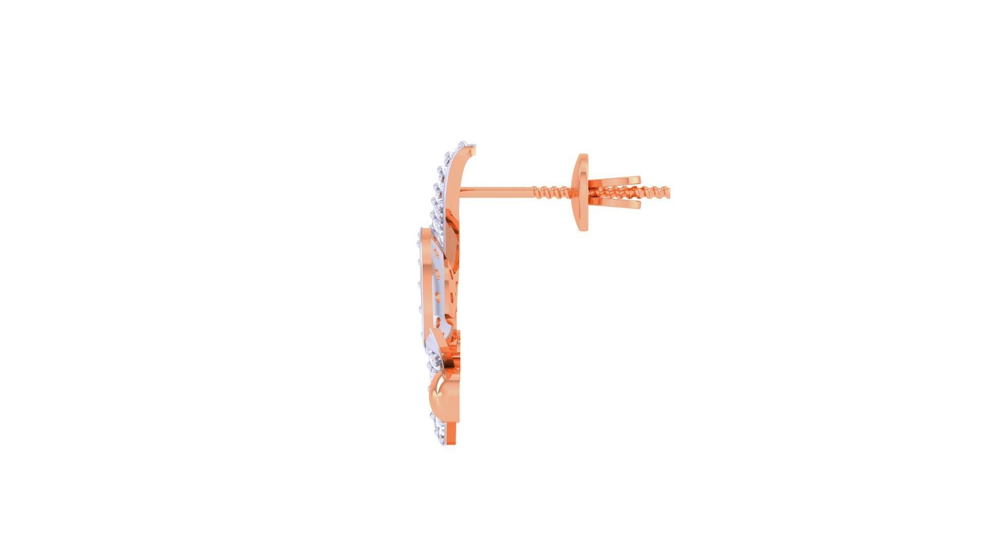 Women Pendant Earrings set 3dm stl obj gltf glb 3mf renders 3D print model_15