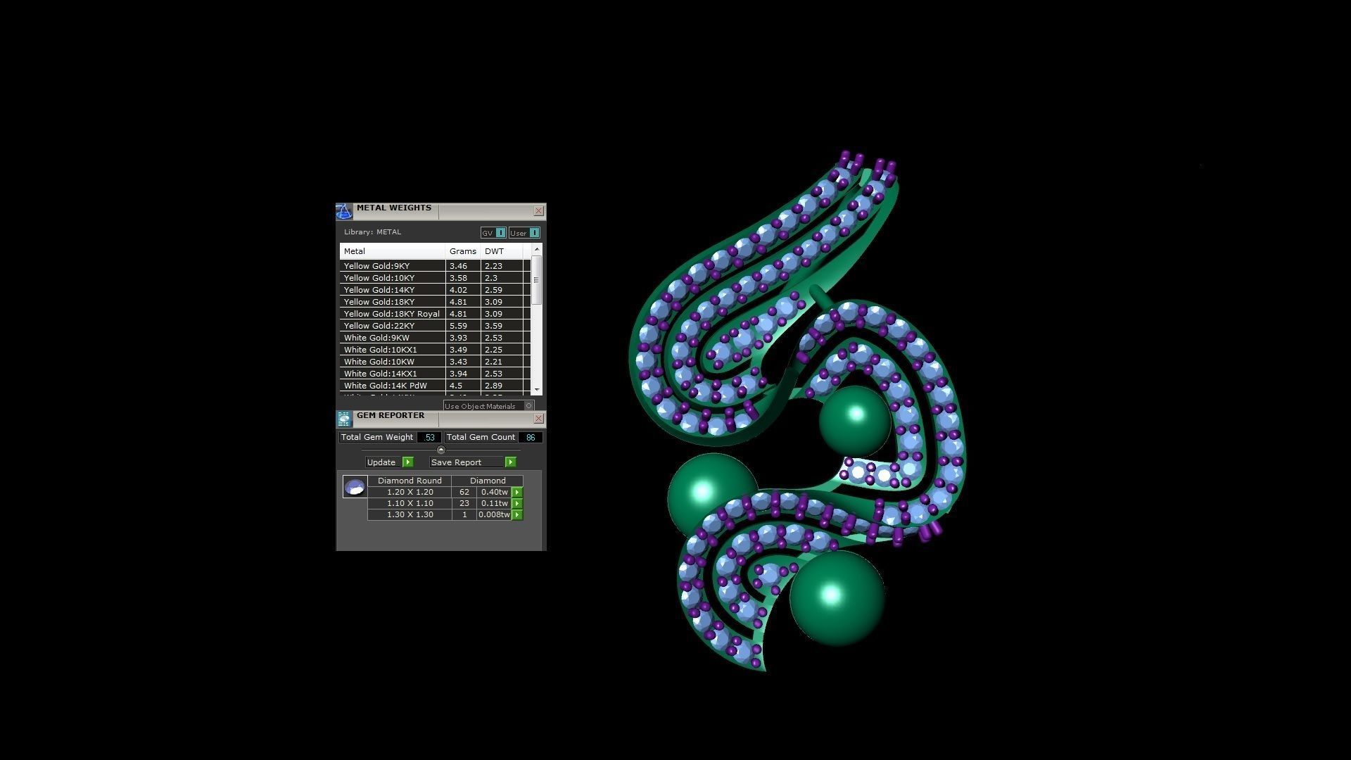 Women Pendant Earrings set 3dm stl obj gltf glb 3mf renders 3D print model_6