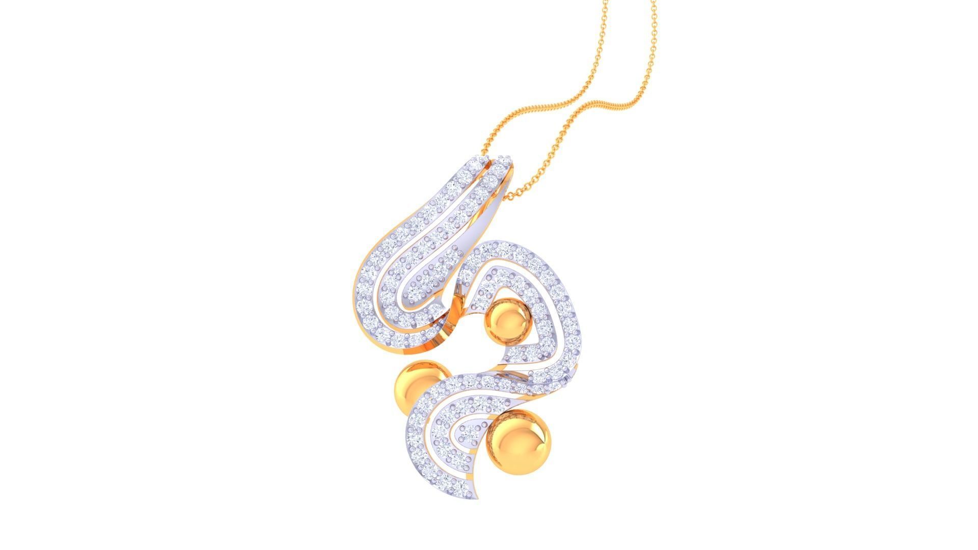 Women Pendant Earrings set 3dm stl obj gltf glb 3mf renders 3D print model_19