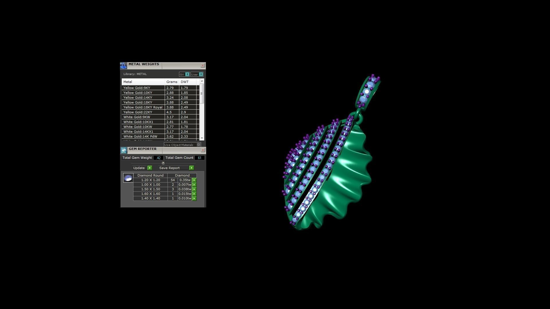 Fish Wave Women Pendant Earrings set 3dm stl obj gltf glb 3mf  3D print model_6