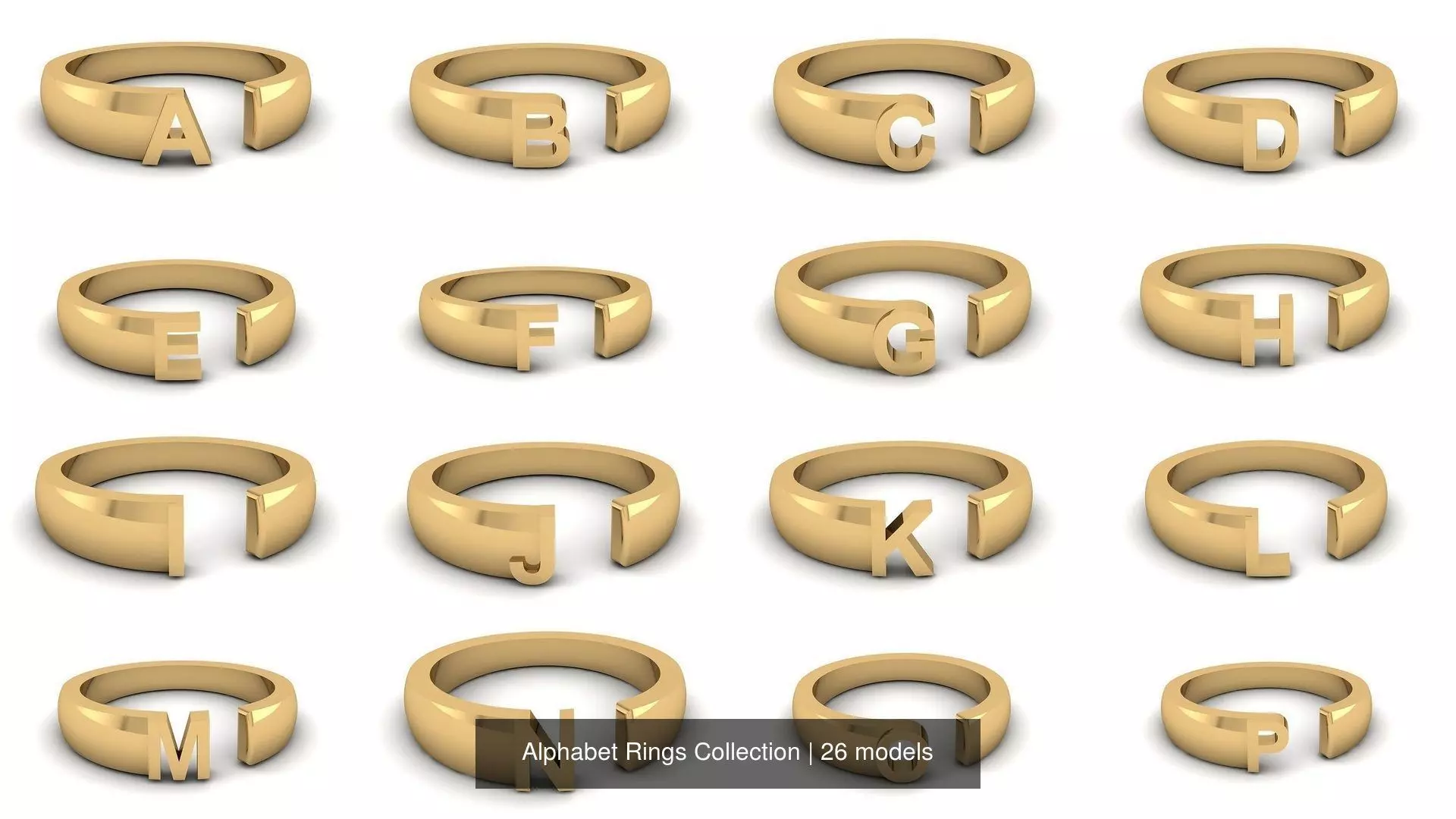 Alphabet Rings Collection _0