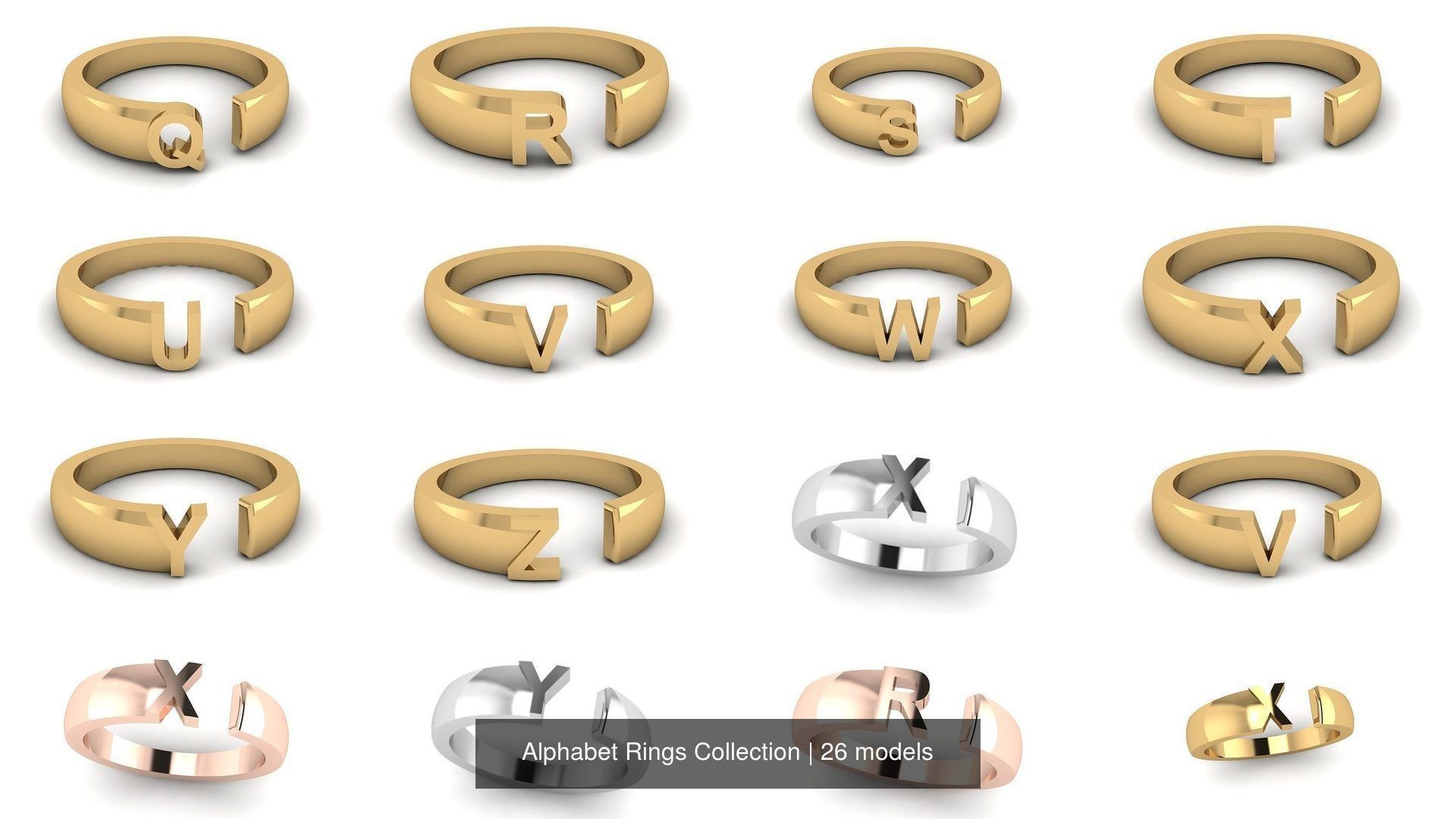 Alphabet Rings Collection _28
