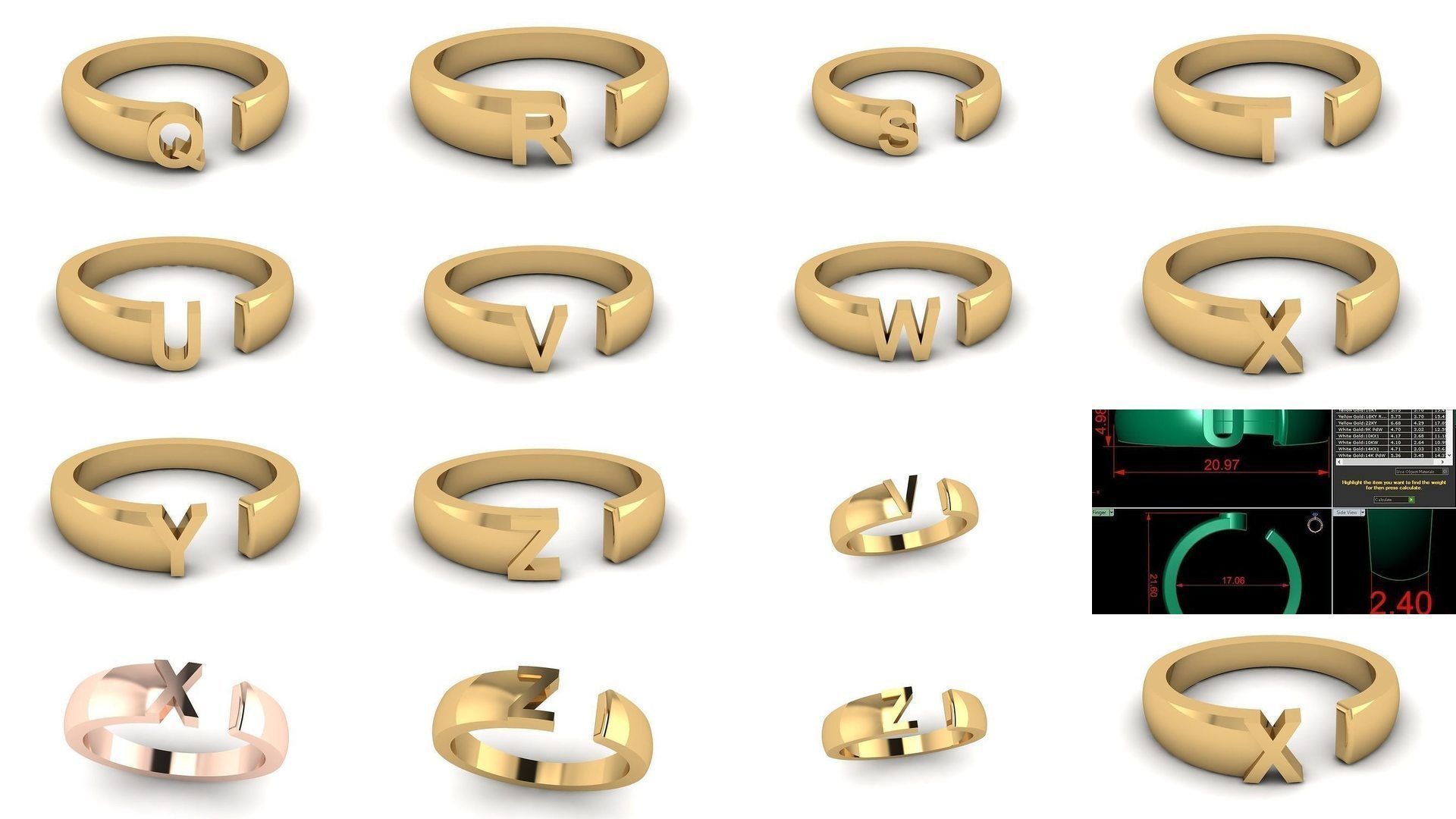 Alphabet Rings Collection _27