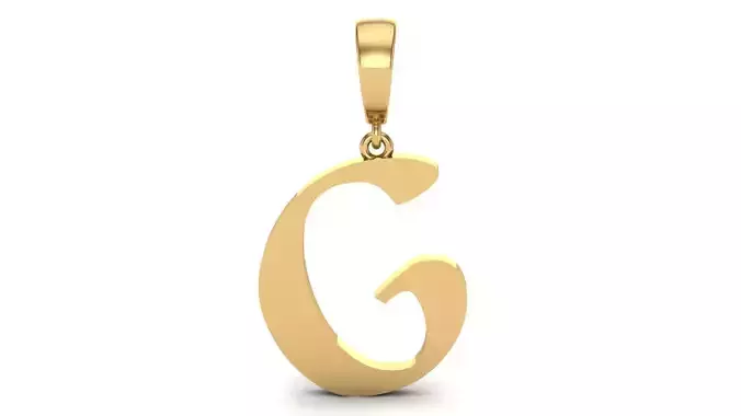 Pendant Alphabet Letter 15 mm Keter G