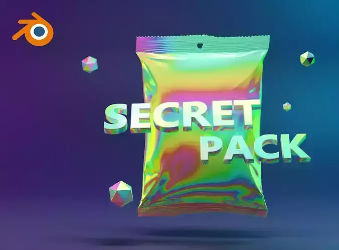 Hologram Blender NFT Pack animated template