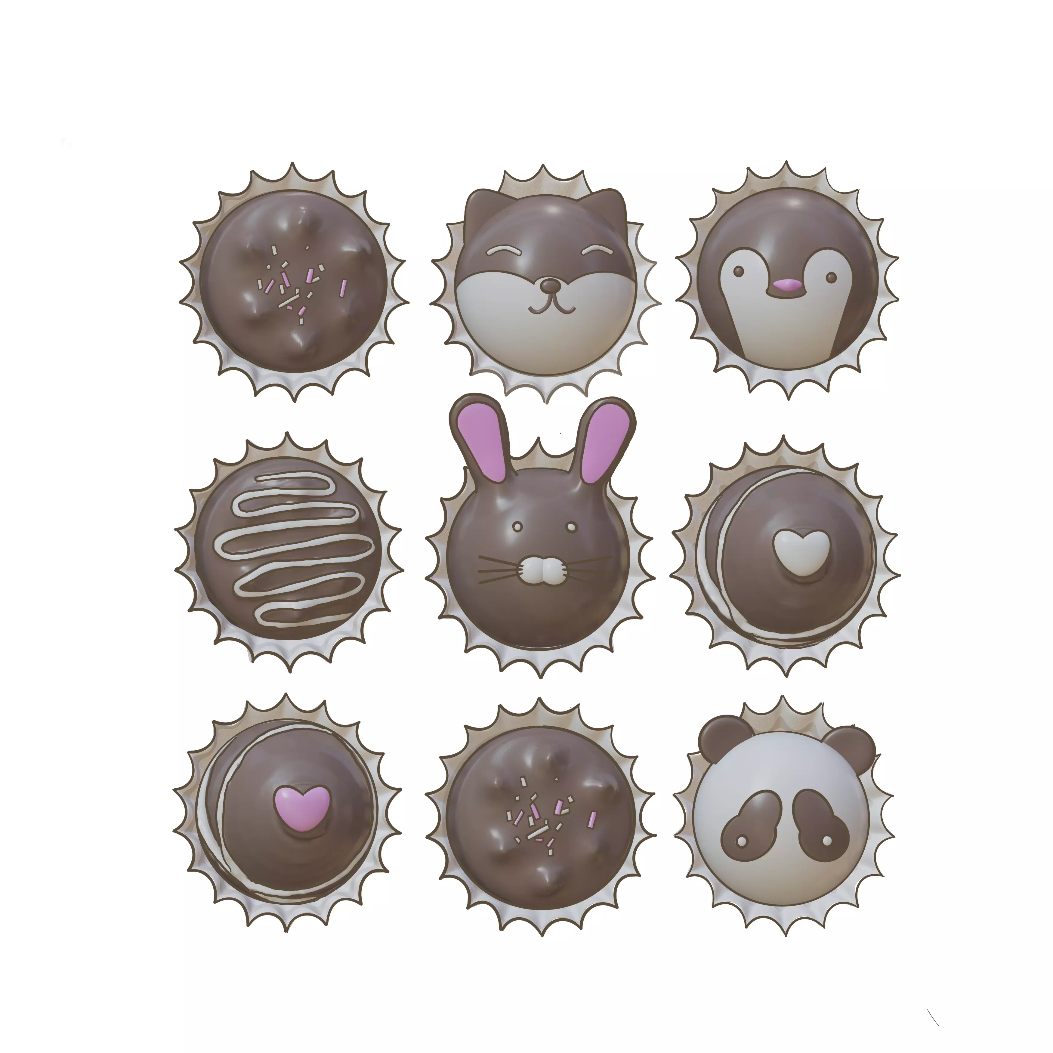 Chcolate Free low-poly 3D model