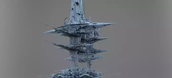 Angelic Sci fi Star City Towers huge