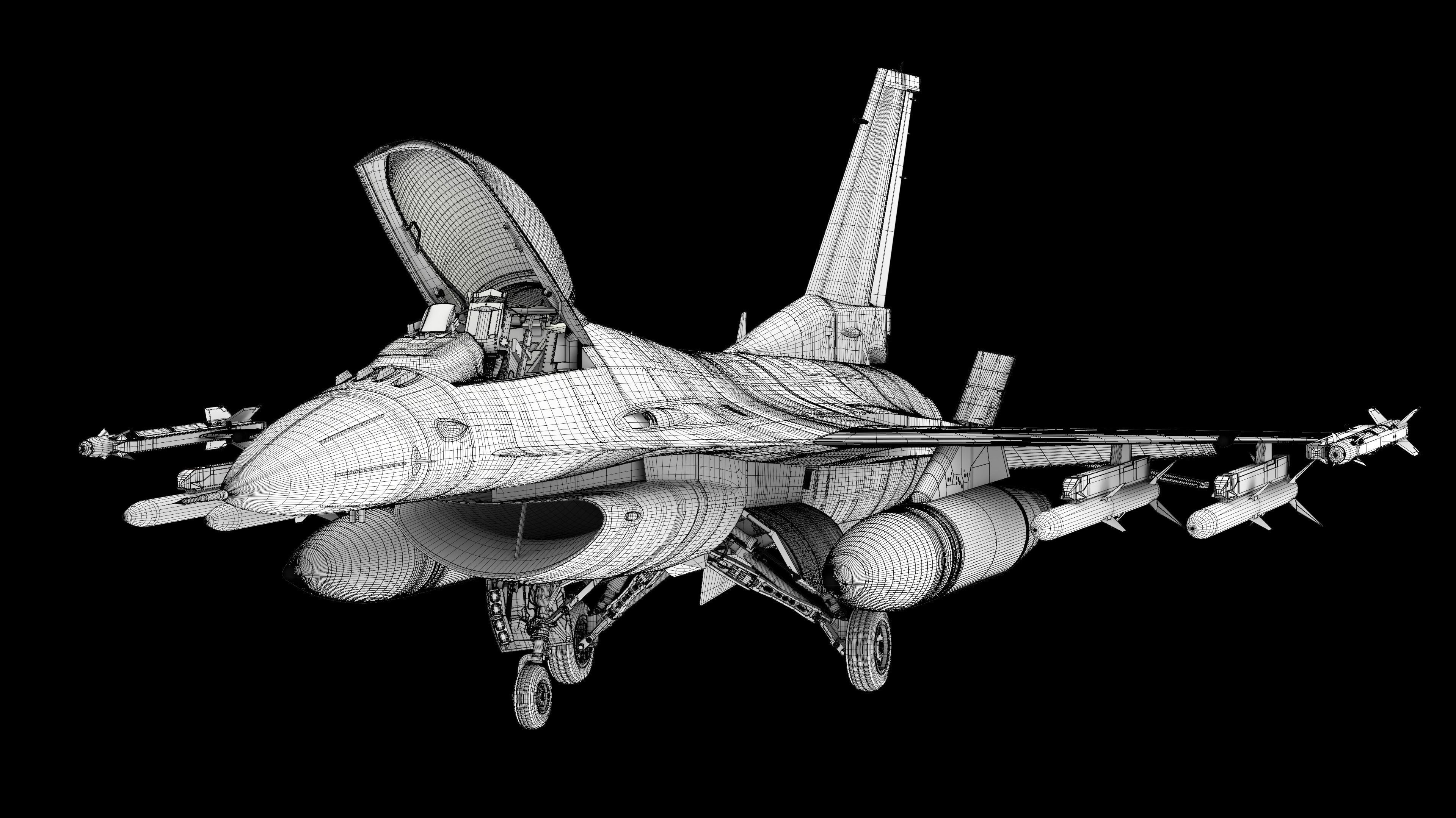 F-16C Viper 3D model_17